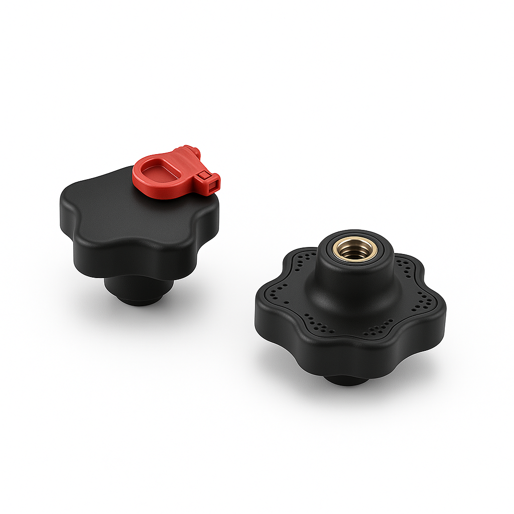 Elesa - Lockable Lobe Knobs with Key
